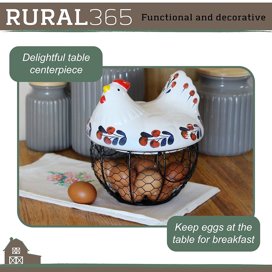 ケージ・アクセサリー ann Amazon.com: Rural365 Chicken Egg Basket in Navy and Red